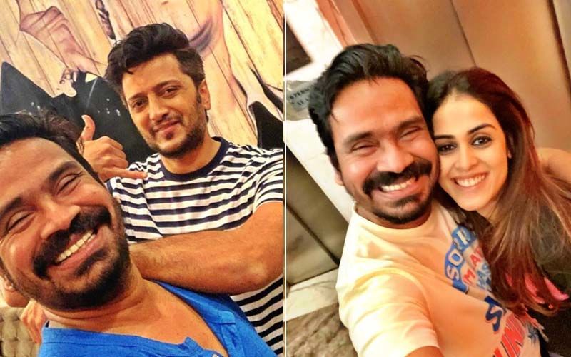 Ritiesh And Genelia Deshmukh Wish Their Favorite Screenplay Writer Mushtaq Sheikh