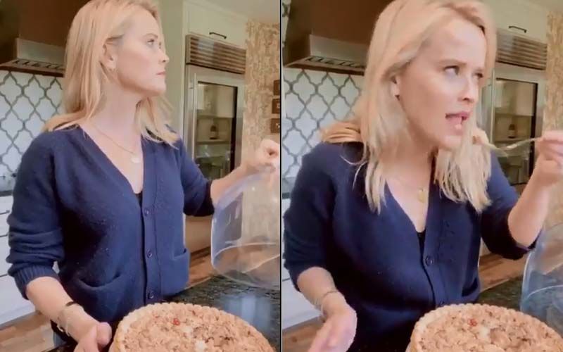 Thanksgiving 2020: Reese Witherspoon Shares Hilarious Video Of Her Sneakily Taking A Few Bites Of The Pie Before Dinner: ‘Nobody’s Gonna Know’- WATCH