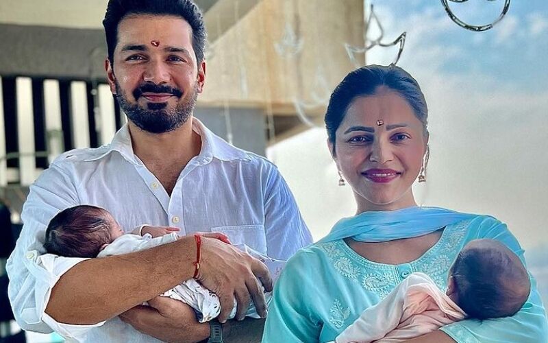 Rubina Dilaik-Abhinav Shukla Share FIRST Glimpses Of Their Twin Daughters Jeeva And Edhaa, As They Turn A Month Old- Take A Look