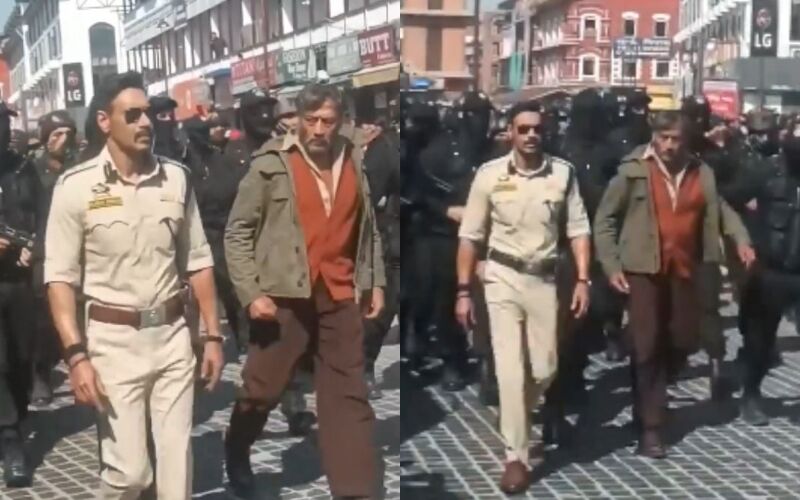 OMG! Singham Again Climax Scene LEAKED Online; Ajay Devgn And Commandos Walk With Jackie Shroff In THIS Viral Video - WATCH