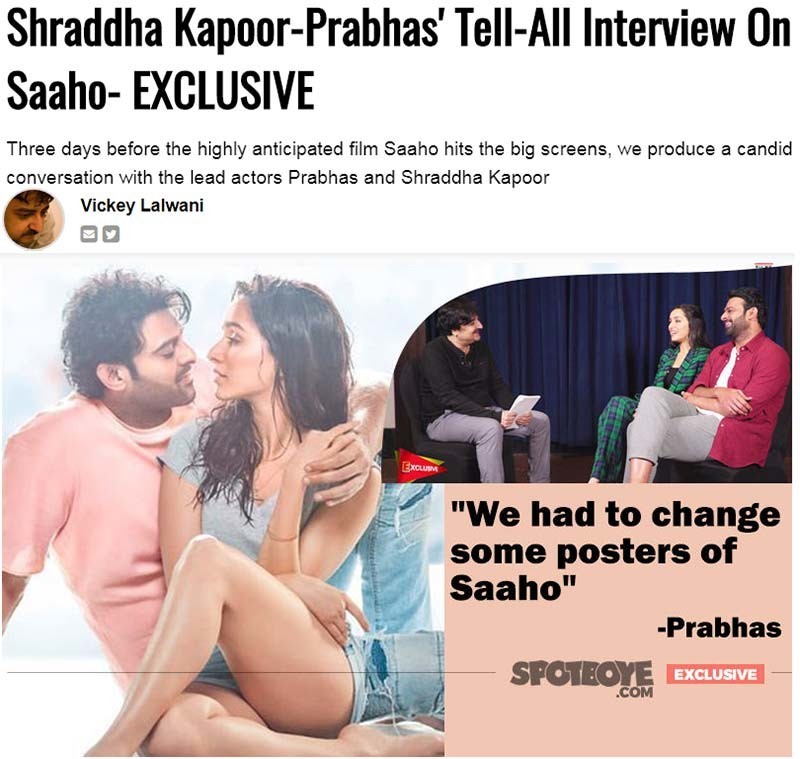800px x 759px - Shraddha Kapoor On Her First Meeting With Prabhas And Her Food Experiences  On Saaho Sets- EXCLUSIVE