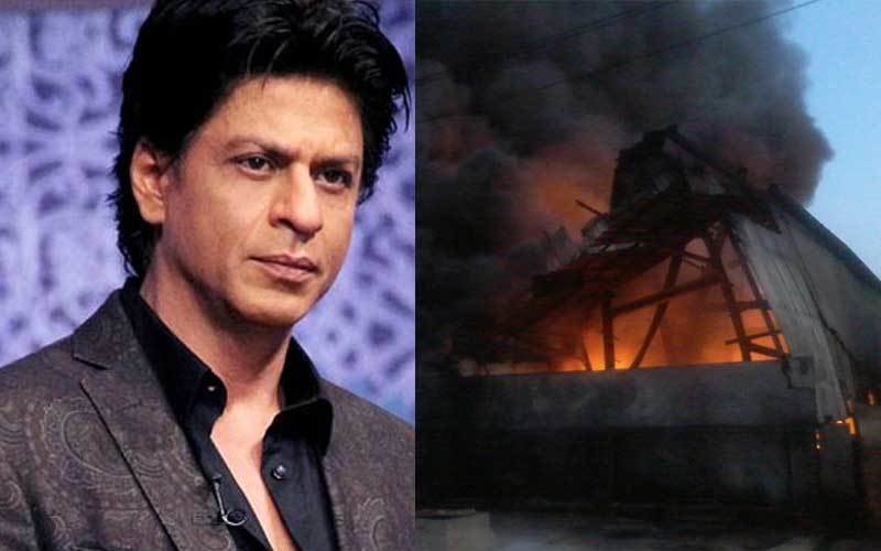 Fire On Shahrukh's Set