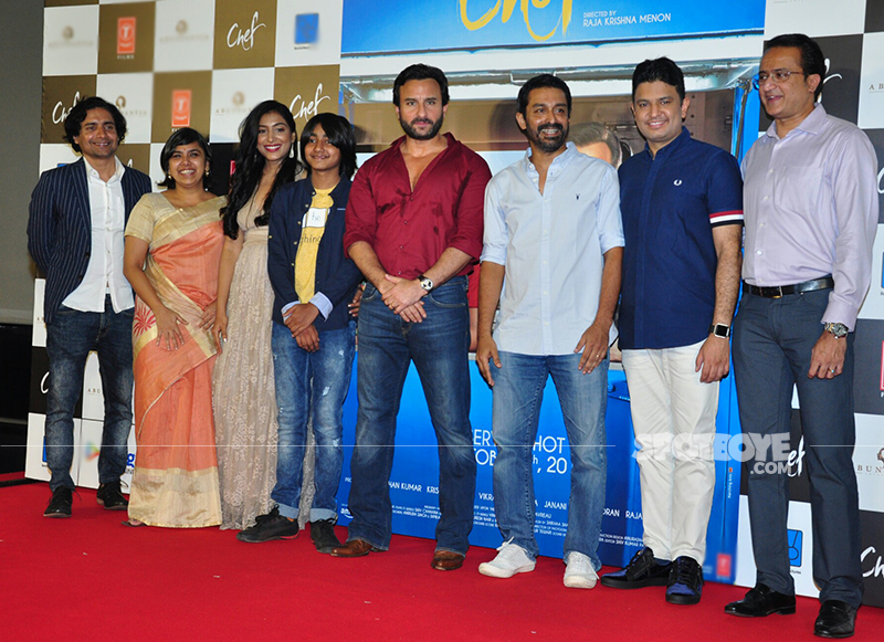 saif ali khan and cast at chef first look launch