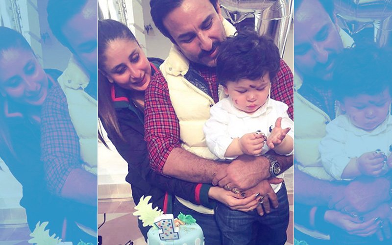 Taimur Cuts His First Birthday Cake, Kareena & Saif Overjoyed