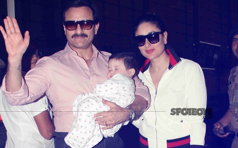 Saif Ali Khan, Kareena Kapoor & Taimur’s Picture Perfect Moment Before Flying To Switzerland