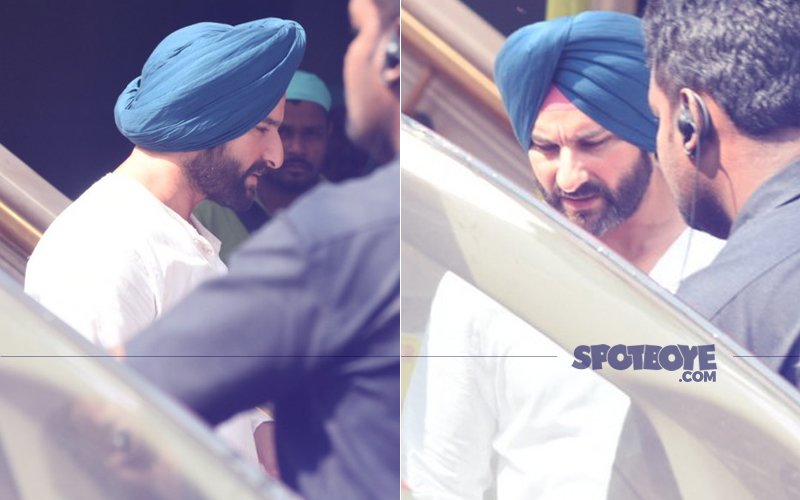 SPOTTED: Saif Ali Khan Shoots For Sacred Games In His Sardar Look