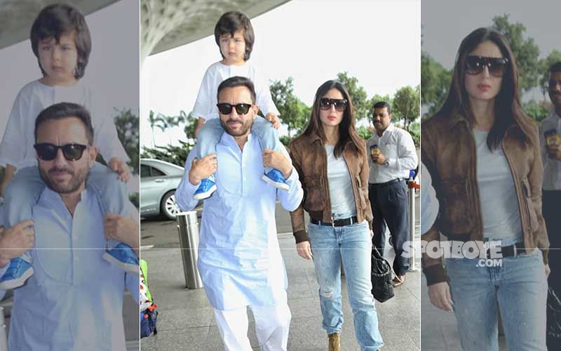 Taimur Ali Khan, Kareena Kapoor Khan And Saif Ali Khan Fly Out To Pataudi To Celebrate Bebo's Birthday