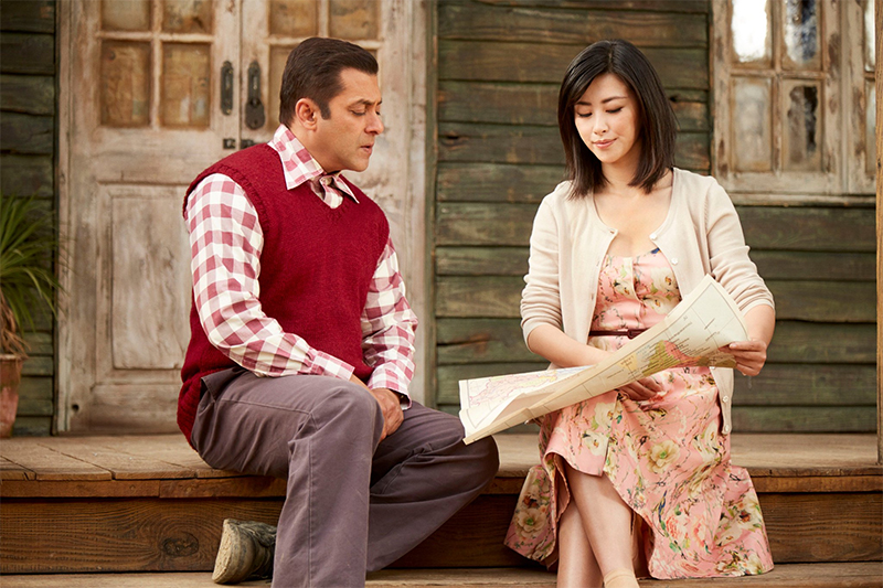 salman khan and chinese actress zhu zhu in tubelight