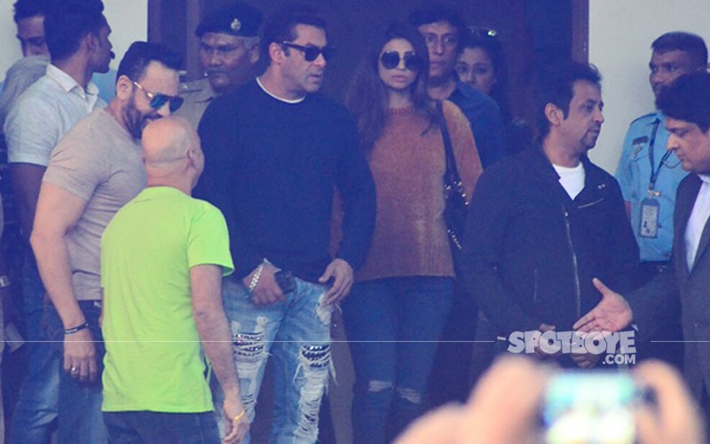 Salman Khan & Daisy Shah Return To Mumbai After Wrapping Up Da-bangg Tour In Delhi