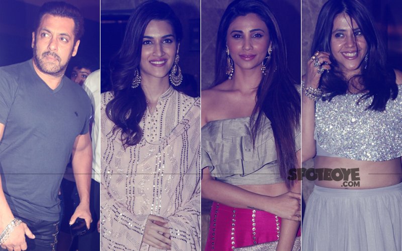 Salman Khan, Kriti Sanon, Daisy Shah & Ekta Kapoor Spotted In A Festive Mood