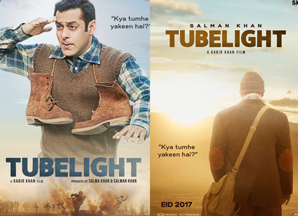 salman khan and chinese actress zhu zhu in tubelight movie poster