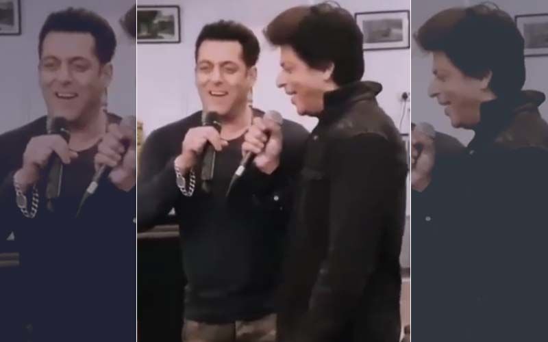 Shah Rukh Khan-Salman Khan Jam Together And We Are Playing The Pyaar Bhara Video On Loop
