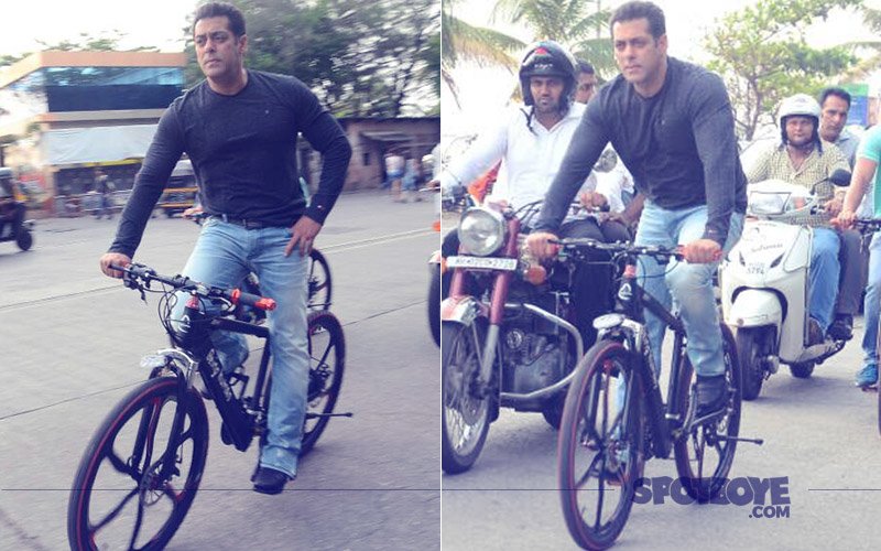 Salman Khan Shows Off His New E-Cycle By Performing Stunts On The Streets Of Mumbai