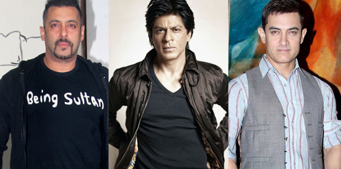 bollywood 3 khans -salman shahrukh and aamir khan