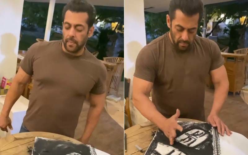 Coronavirus Outbreak: Salman Khan Spends Time Sketching; Shares The Glimpse Of His Work Of Art - WATCH
