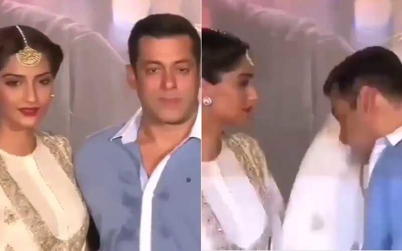 When A Sweaty Salman Khan Used Sonam Kapoor’s Dupatta As His Handkerchief- WATCH VIDEO