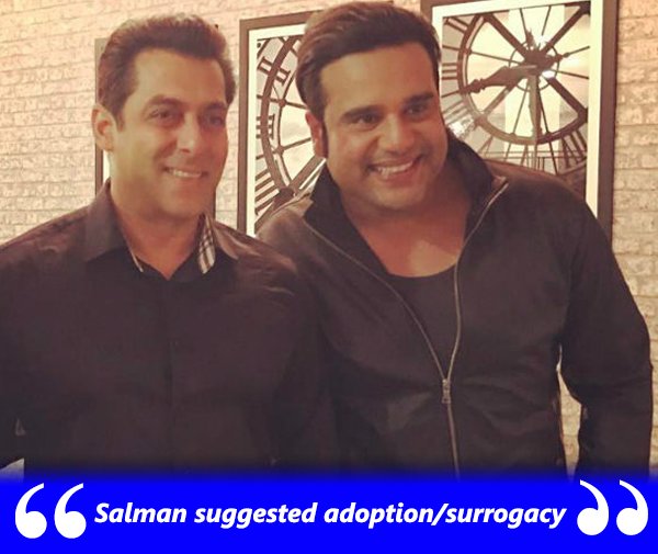 salman suggested ivf to krushna abhishek and kashmera shah