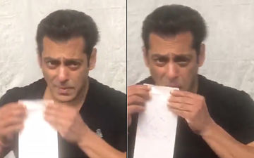 सलमान को याद आया पुराना दौर, इस तरह से लिफाफे चिपकाता नज़र आया यह अभिनेता
