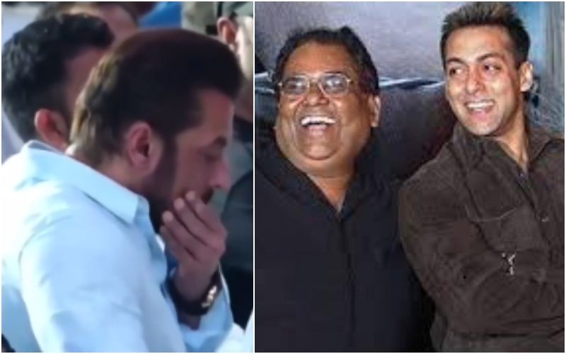 Salman Khan Couldn't Control His Tears During Satish Kaushik's Funeral; Actor Bids Adieu To Tere Naam Director- Video Inside
