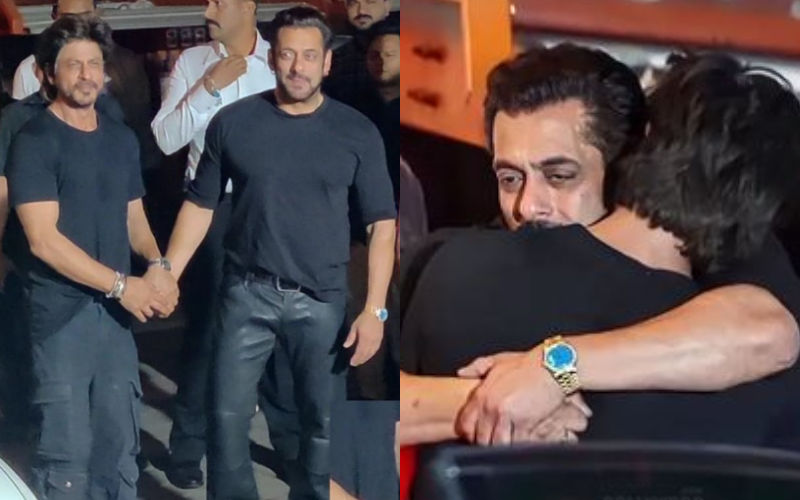 VIRAL! Shah Rukh Khan-Salman Khan Share A Warm HUG At The Latter’s Birthday Party; Fans Say ‘Karan Arjun Milan’-See PICS