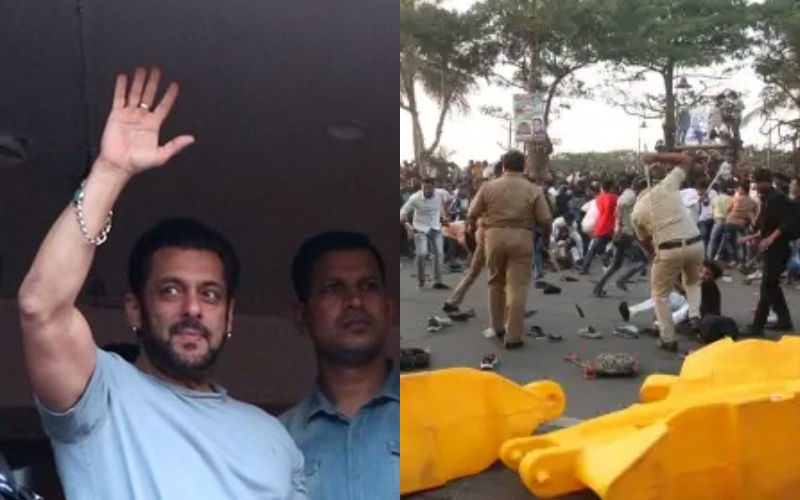 Salman Khan’s Fans Lathi Charged By Police Outside Actor’s Residence On His Birthday; Netizens Say ‘Fans Ko Return Gift Mila Police Ka Danda’
