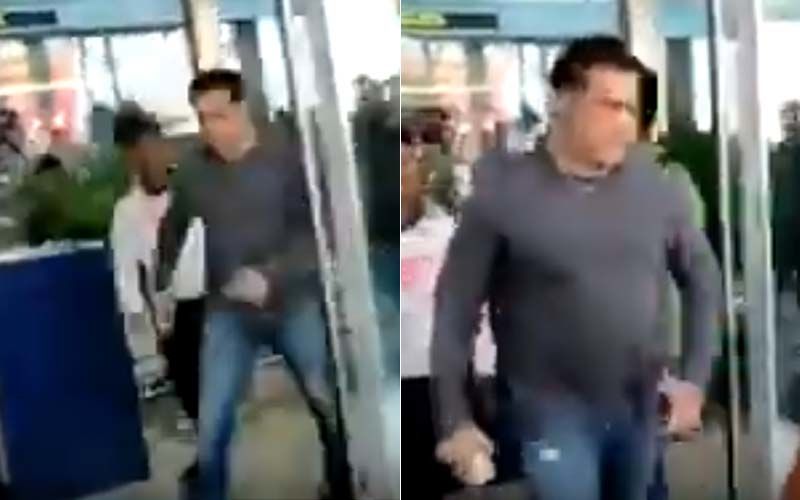 Salman Khan SNATCHES A Fan’s Mobile Phone At Goa Airport- WATCH VIDEO