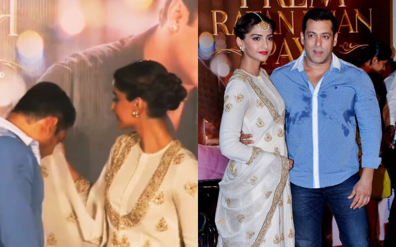 When Salman Khan Got TROLLED For Wiping Off His Sweat With Sonam Kapoor’s Dupatta; Netizen Said ‘Dar Gayi Bichari Career Na Khatam Karde'