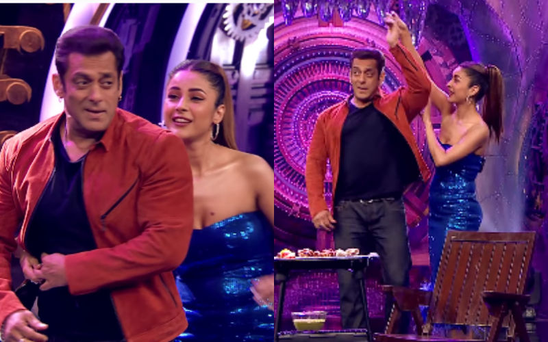 OMG! Shehnaaz Gill Performs ROMANTIC Dance With Salman Khan, Actress KISSES And Gives A Warm Hug To Actor- WATCH VIDEO