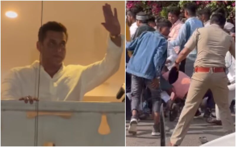 Salman Khan Fans Lathi-Charged Outside His Bandra Apartment On Eid; SHOCKING Video Of The Stampede Surfaces The Internet