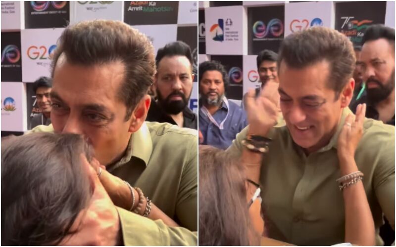 Salman Khan Kisses A Senior Journalist Friend’s Forehead At IFFI 2023; Video Of Their  Fun Banter Goes Viral, Fans Left In Awe- WATCH