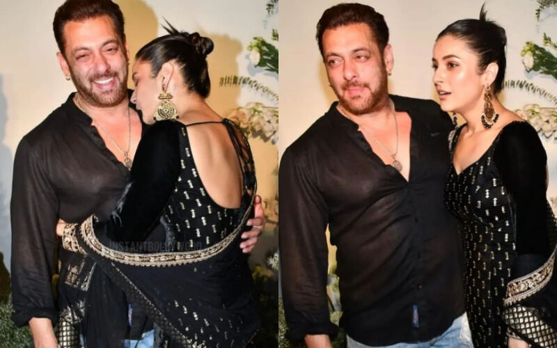 Shehnaaz Gill KISSES Salman Khan On His Cheeks And Gives Him A Tight Hug At Eid Party; Says 'Mujhe Chhor Ke Aao’-See VIRAL VIDEO