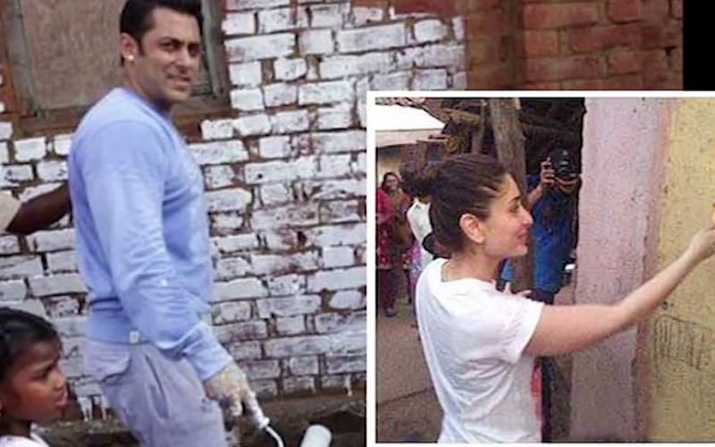 Salman And Kareena Paint A Village