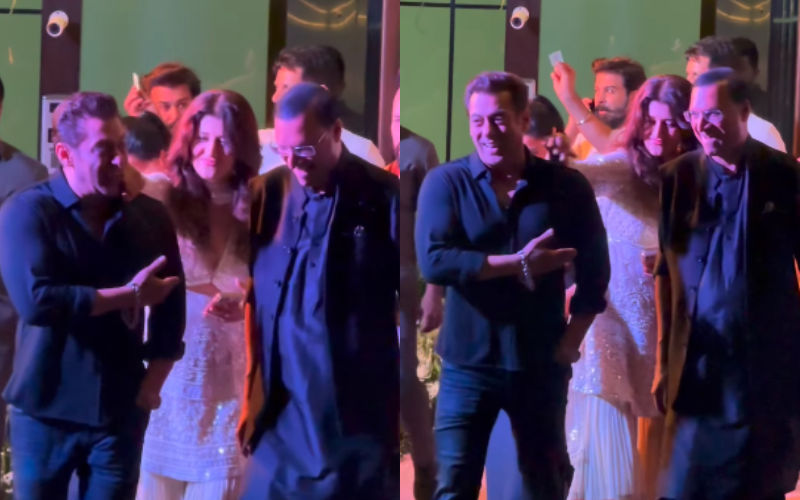 Salman Khan’s Ex-Girlfriend Sangeeta Bijlani Adorably Punches Him On His Cheek As Actor Gets Playful At Eid Party; Fans Say ‘Old Love’
