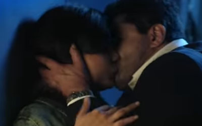 samir kissing actress