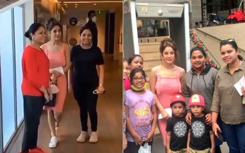 Shehnaaz Gill Looks Breathtaking As She Poses With Fans In Goa; Video Of Fans Waiting To See A Glimpse Of Her Goes Viral