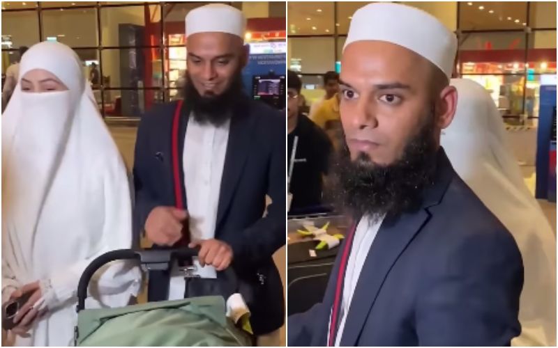 Sana Khan’s Husband Mufti Anas WARNS Paparazzi As They Try To Click Photos Of His Son; Netizens Say, ‘Sahi Kar Rhein Hai’- WATCH