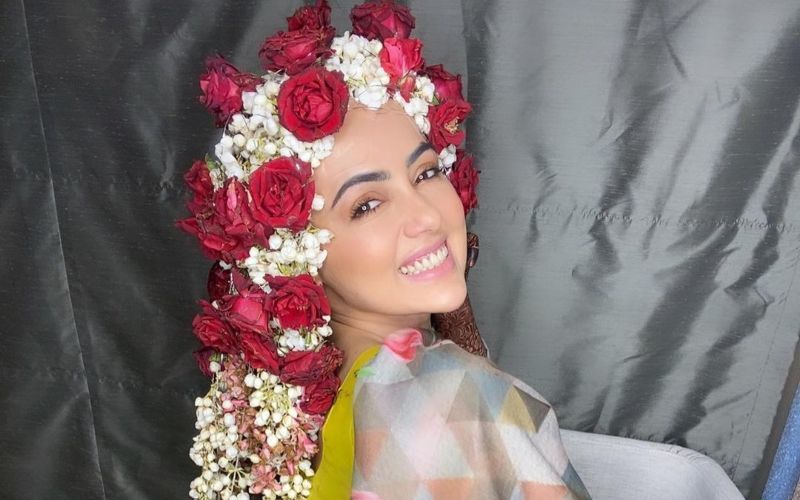 New Bride Sana Khan Gives A Peek Into Her Massively Beautiful Sehra Full Of Roses And Mogra; Reveals How She Forgot To Order It For Her Wedding