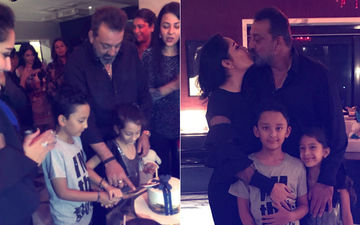 Maanayata Shares Inside Pics Of Her Darling Husband Sanjay's 59th Birtbday
