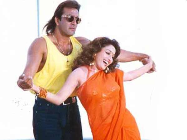 sanjay dutt madhuri dixit dancing