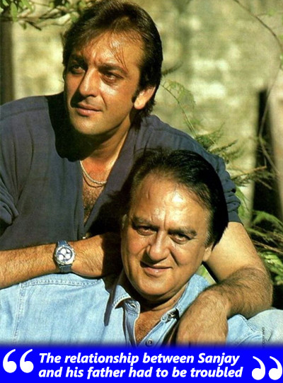 sanjay dutt with father sunil dutt