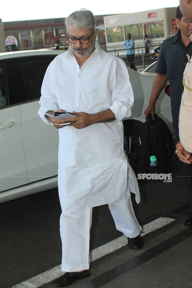 sanjay leela bhansali leaves for delhi