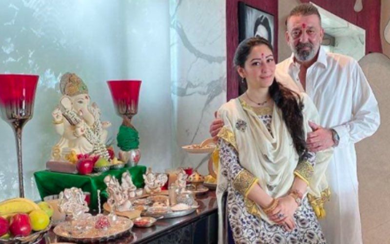 Ganesh Chaturthi 2020: Post Lung Cancer Diagnosis, Sanjay Dutt And Wife Maanyata Dutt Celebrate The Festival With Love And Positivity
