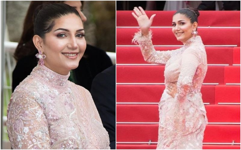 Sapna Choudhary Gets TROLLED For Wearing A 30 Kg Dress To Cannes 2023 ...