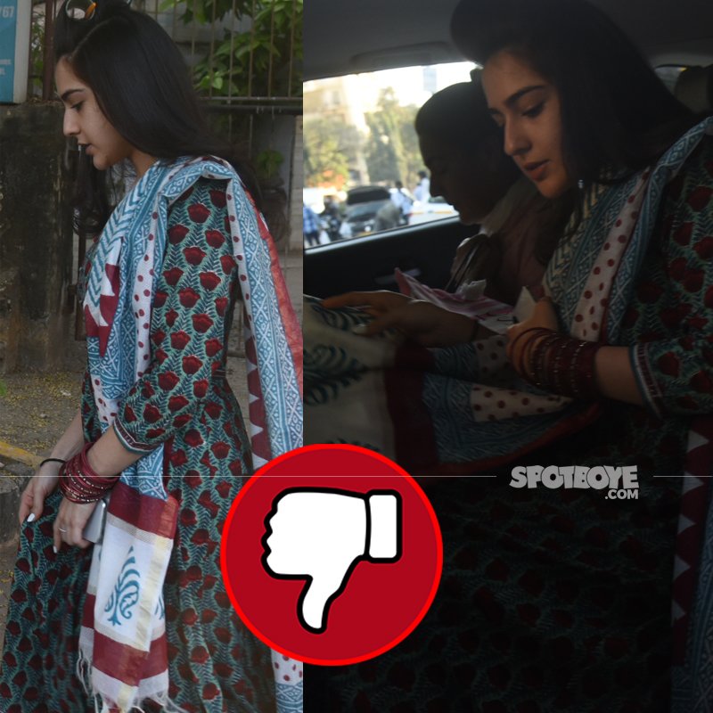 sara ali khan spotted at kromakay