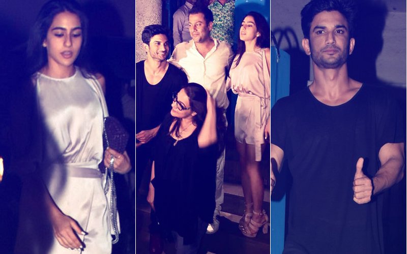 Sara Ali Khan Dines With Sushant Singh Rajput, Abhishek Kapoor & Mom Amrita Singh In Tow