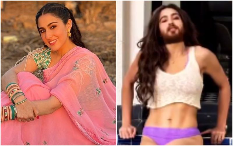 Sara Ali Khan Sports A 'Beard' As She Gets Out Of The Pool; Thanks Director Homi Adajania For ‘Bringing Out My Feminine Side’