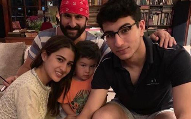 Sara Ali Khan  Shares A Cute Family Picture To Wish Her Father A Happy Birthday; Taimur’s Expression In The Picture Is Unmissable!
