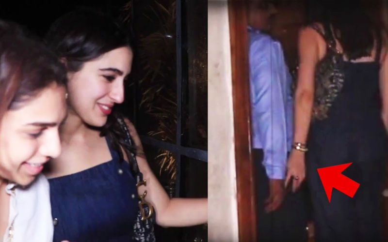 'Drunk’ Sara Ali Khan Inappropriately Touched Security Guard? Netizens Lash Out At The Actress, ‘She Is So High, How Could She Touch Him’- VIDEO Inside