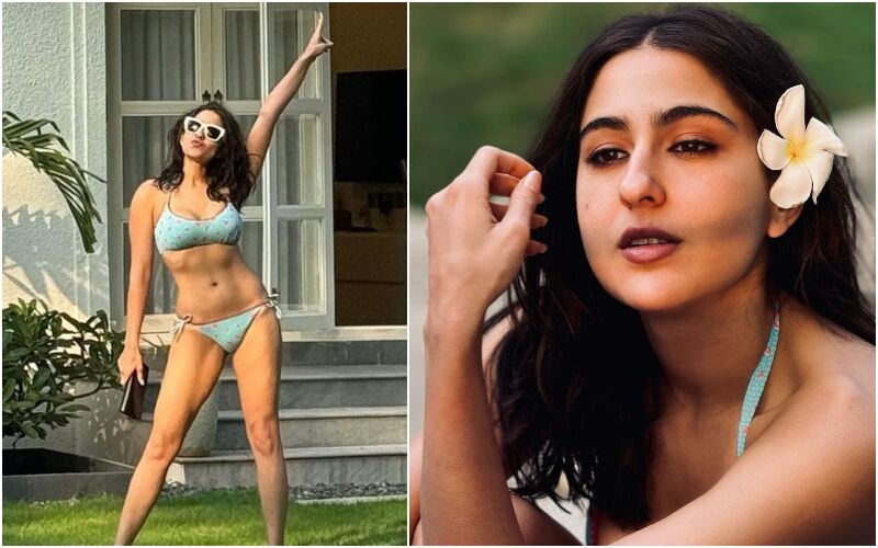 Sara Ali Khan Flaunts Her Abs In A Blue Bikini Leaves Netizens Drooling Fans Say ‘seductive