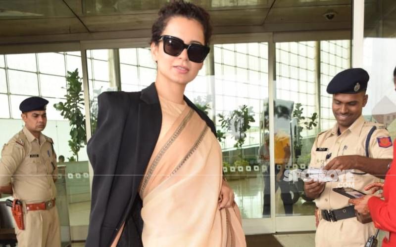 Kangana Ranaut's Short Stay In Mumbai Comes To An End; Actress Heads To The Airport To Leave For Manali Amidst Heavy Security Cover
